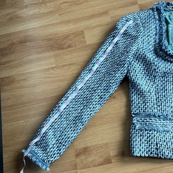 Maison Scotch Soda Blue Tweed jacket blazer SM-Med - Picture 14 of 14